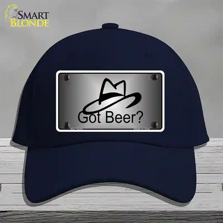 Got Beer Novelty License Plate Hat Cotton / Navy