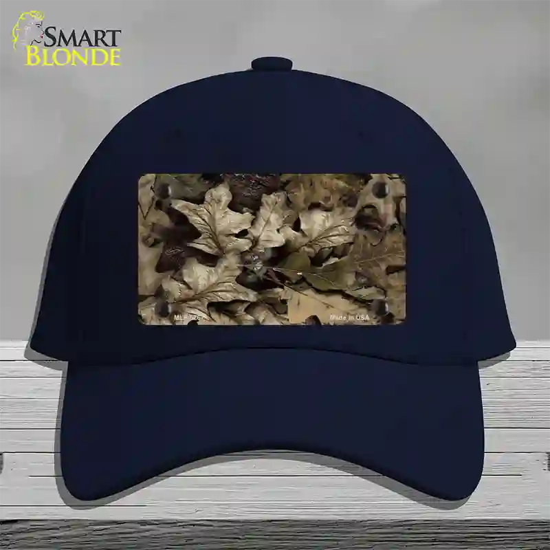 Fallen Leaves Camouflage Novelty License Plate Hat Cotton / Navy