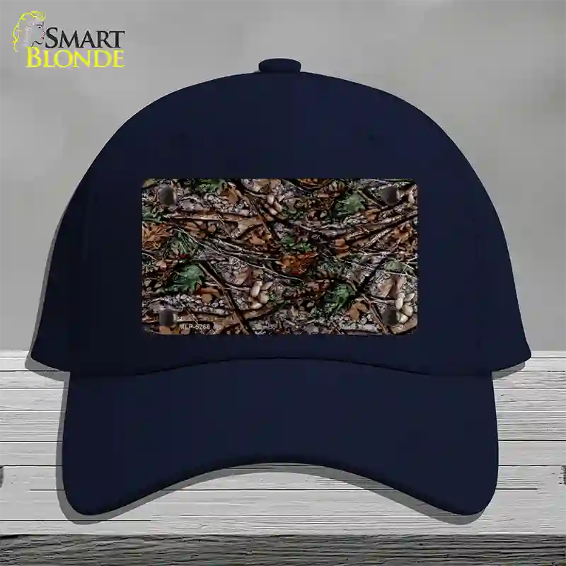 Branches Camouflage Novelty License Plate Hat Cotton / Navy