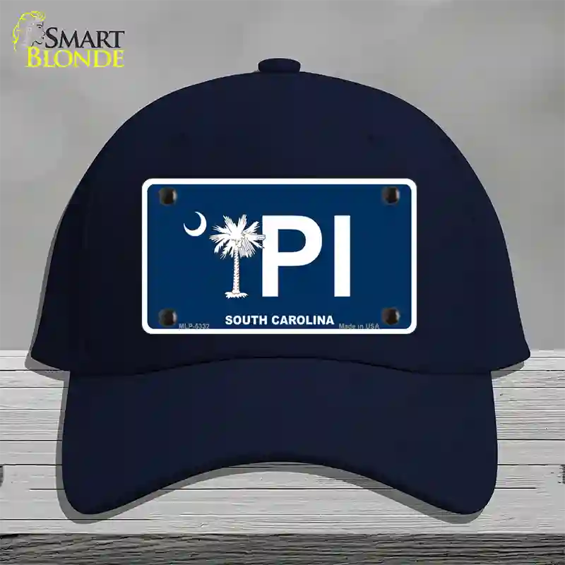 PI South Carolina Novelty License Plate Hat Cotton / Navy