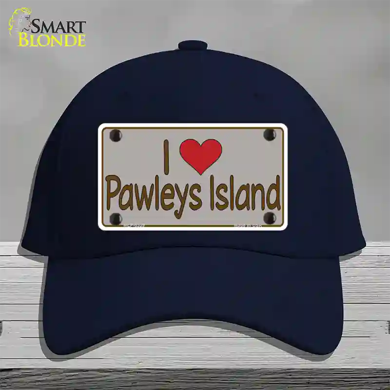 Love Pawleys Island Novelty License Plate Hat Cotton / Navy