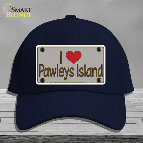 Love Pawleys Island Novelty License Plate Hat Cotton / Navy