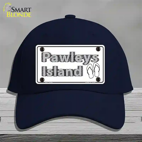 Pawleys Island Flip Flops Novelty License Plate Hat Cotton / Navy