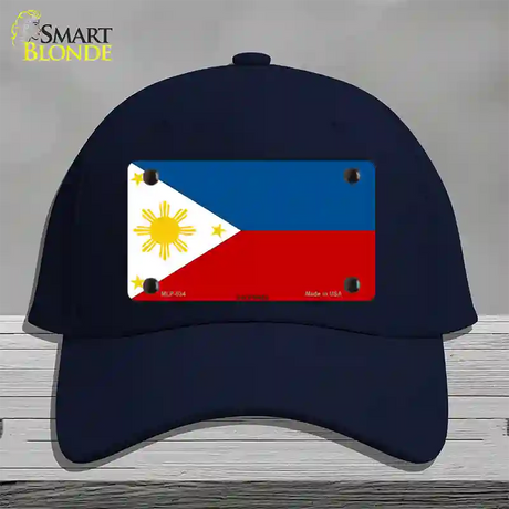 Philippines Flag Novelty License Plate Hat Cotton / Navy