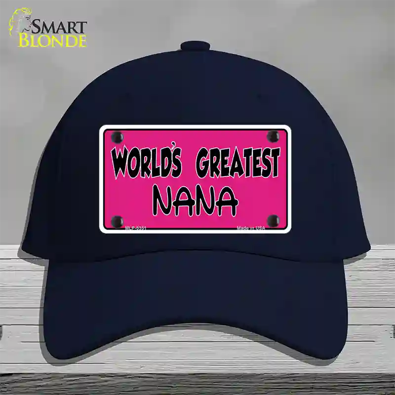 Worlds Greatest Nana Novelty License Plate Hat Cotton / Navy