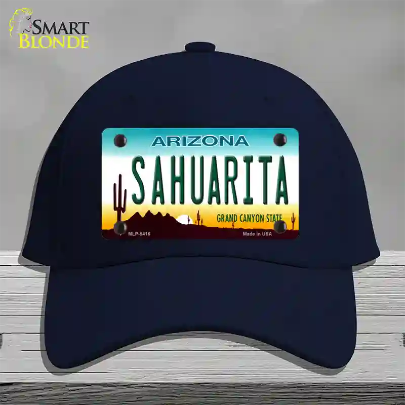 Sahuarita Arizona Novelty License Plate Hat Cotton / Navy
