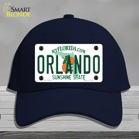 Orlando Florida Novelty License Plate Hat Cotton / Navy