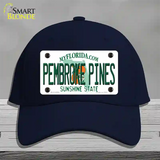 Pembroke Pines Florida Novelty License Plate Hat Cotton / Navy