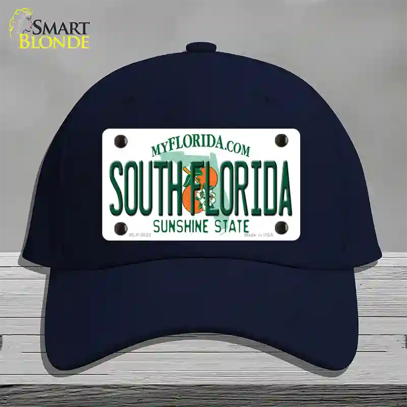 South Florida Novelty License Plate Hat Cotton / Navy