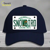 Snowbird Florida Novelty License Plate Hat Cotton / Navy