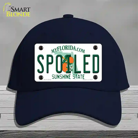 Spoiled Florida Novelty License Plate Hat Cotton / Navy