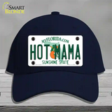 Hot Mama Florida Novelty License Plate Hat Cotton / Navy