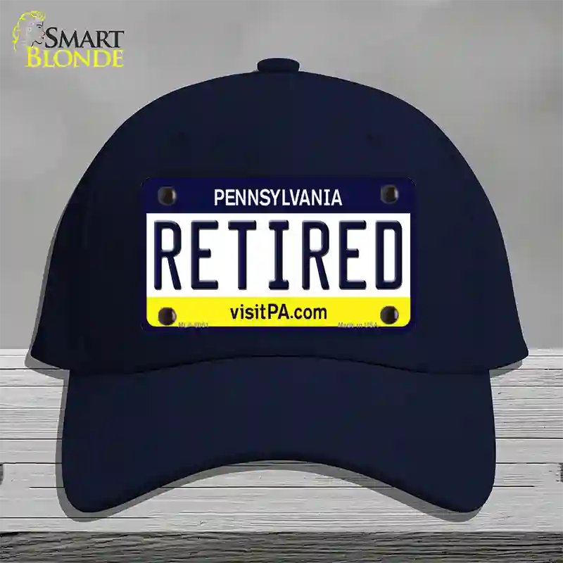 Retired Pennsylvania State Novelty License Plate Hat Cotton / Navy