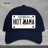 Hot Mama Georgia Novelty License Plate Hat Cotton / Navy