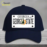 Georgia State Novelty License Plate Hat Cotton / Navy