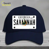 Savannah Georgia Novelty License Plate Hat Cotton / Navy