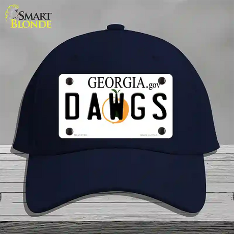 Dawgs Georgia Novelty License Plate Hat Cotton / Navy