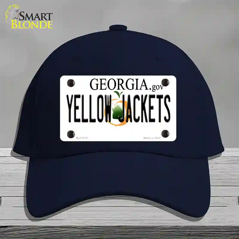 Yellow Jackets Georgia Novelty License Plate Hat Cotton / Navy