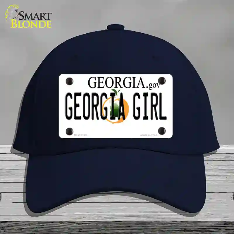 Georgia Girl Georgia Novelty License Plate Hat Cotton / Navy