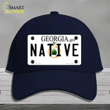 Native Georgia Novelty License Plate Hat Cotton / Navy