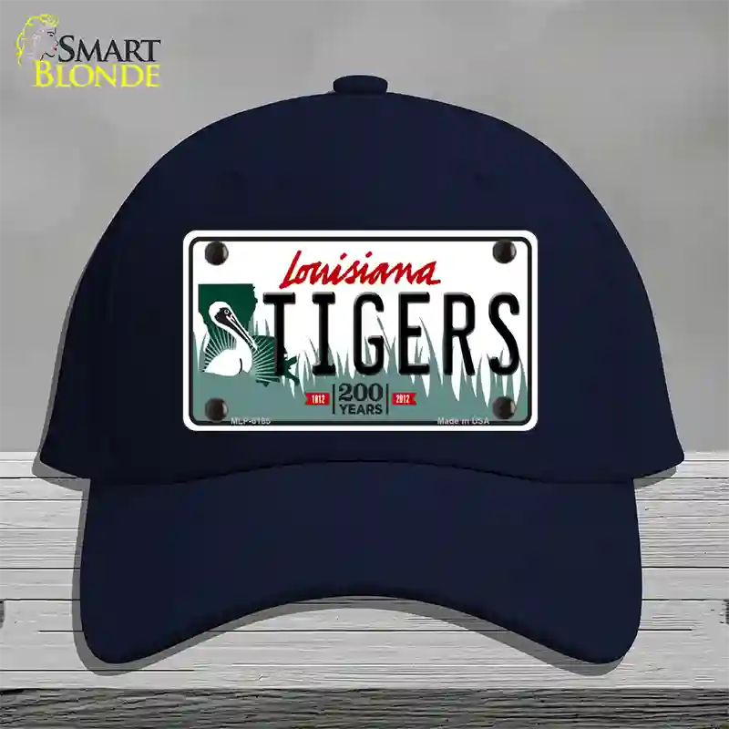 Tigers Louisiana Novelty License Plate Hat Cotton / Navy