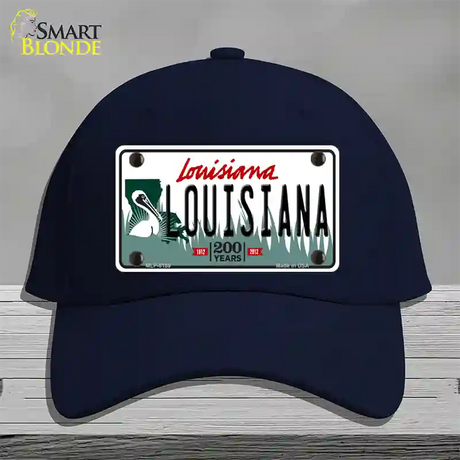 Louisiana Novelty License Plate Hat Cotton / Navy