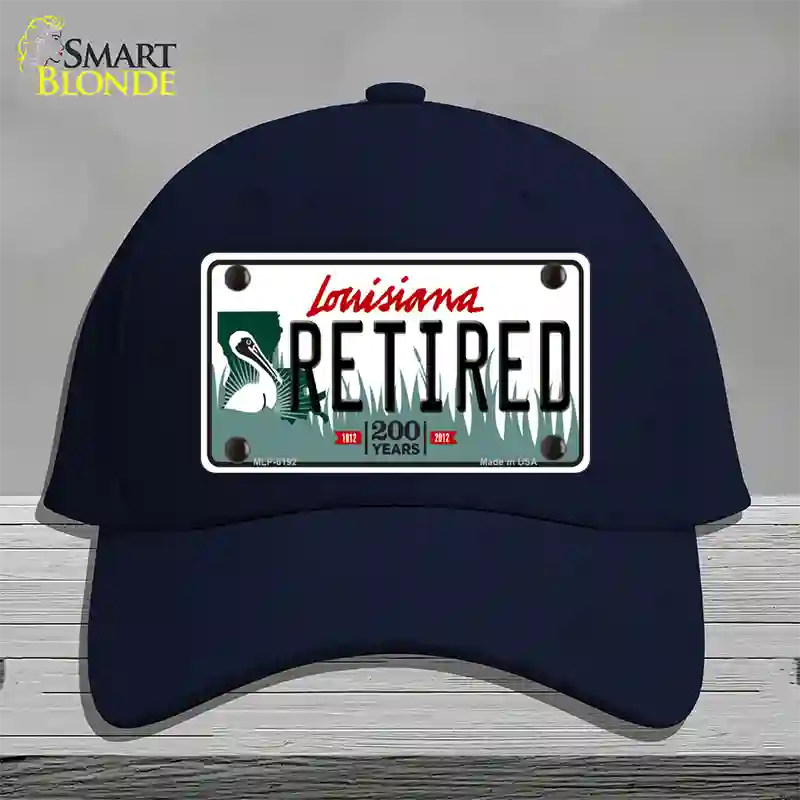 Retired Louisiana Novelty License Plate Hat Cotton / Navy