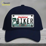 Biker Louisiana Novelty License Plate Hat Cotton / Navy