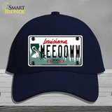 Meeooww Louisiana Novelty License Plate Hat Cotton / Navy