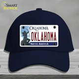 Oklahoma Novelty License Plate Hat Cotton / Navy