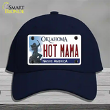 Hot Mama Oklahoma Novelty License Plate Hat Cotton / Navy