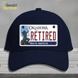 Retired Oklahoma Novelty License Plate Hat Cotton / Navy