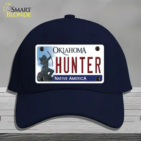 Hunter Oklahoma Novelty License Plate Hat Cotton / Navy