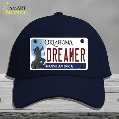 Dreamer Oklahoma Novelty License Plate Hat Cotton / Navy