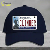 Climber Oklahoma Novelty License Plate Hat Cotton / Navy