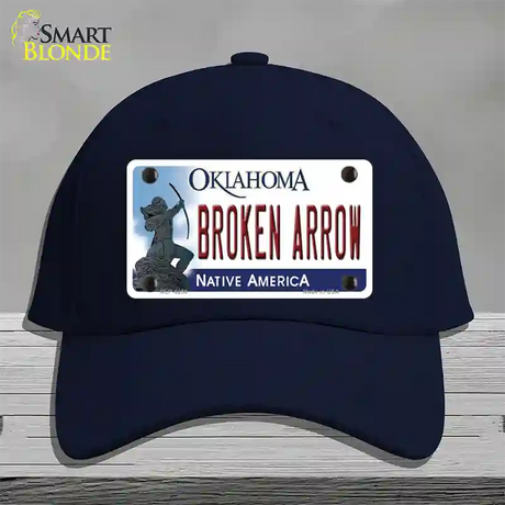 Broken Arrow Oklahoma Novelty License Plate Hat Cotton / Navy