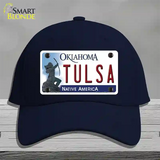 Tulsa Oklahoma Novelty License Plate Hat Cotton / Navy