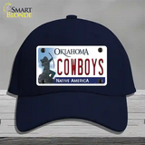 Cowboys Oklahoma Novelty License Plate Hat Cotton / Navy