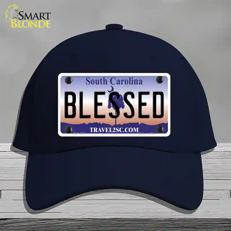 Blessed South Carolina Novelty License Plate Hat Cotton / Navy