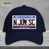 N Joy SC South Carolina Novelty License Plate Hat Cotton / Navy