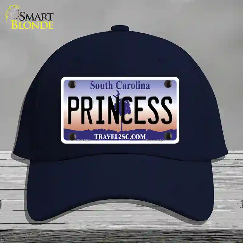 Princess South Carolina Novelty License Plate Hat Cotton / Navy