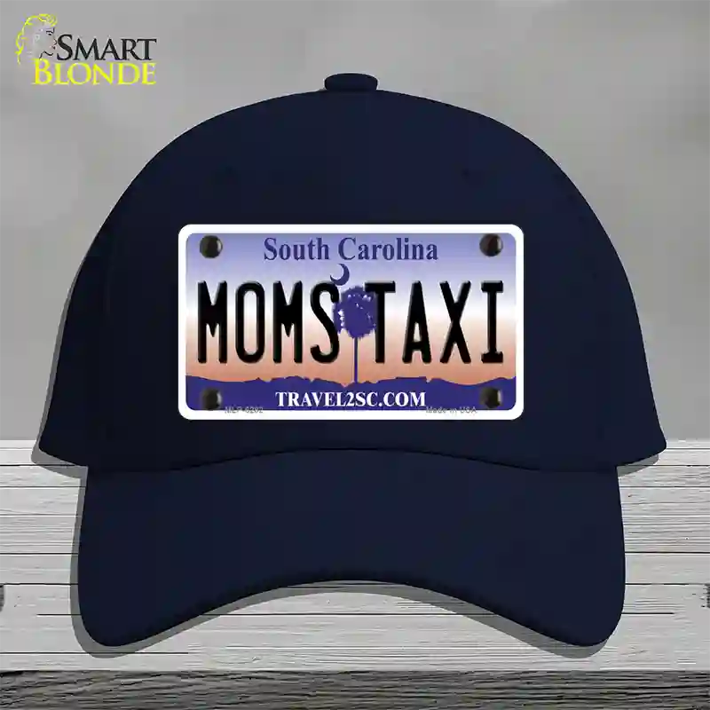 Moms Taxi South Carolina Novelty License Plate Hat Cotton / Navy