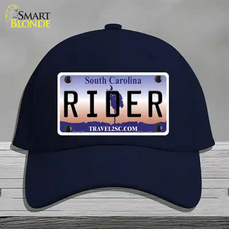 Rider South Carolina Novelty License Plate Hat Cotton / Navy