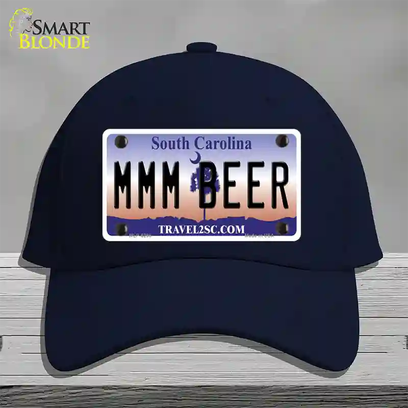 MMM Beer South Carolina Novelty License Plate Hat Cotton / Navy