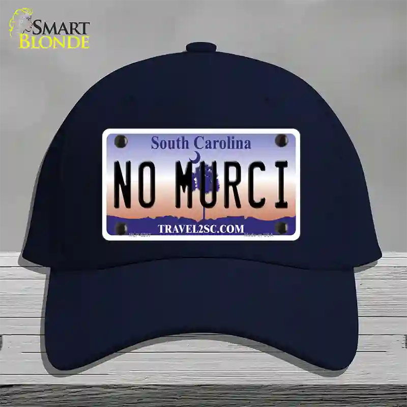 No Murci South Carolina Novelty License Plate Hat Cotton / Navy