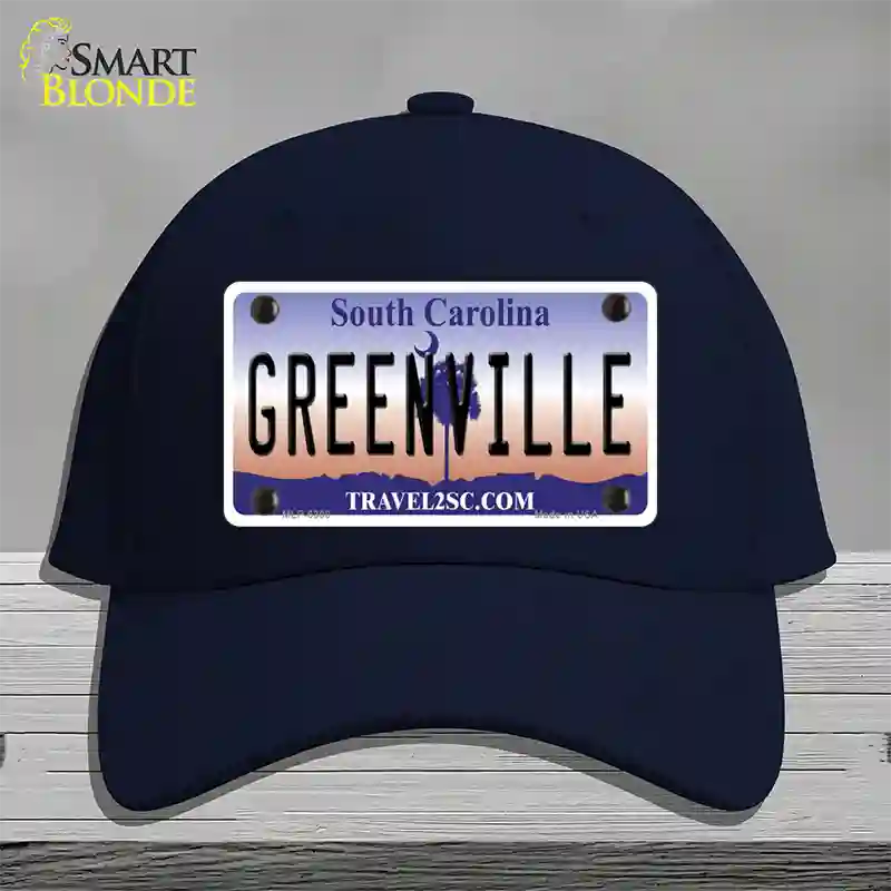 Greenville South Carolina Novelty License Plate Hat Cotton / Navy