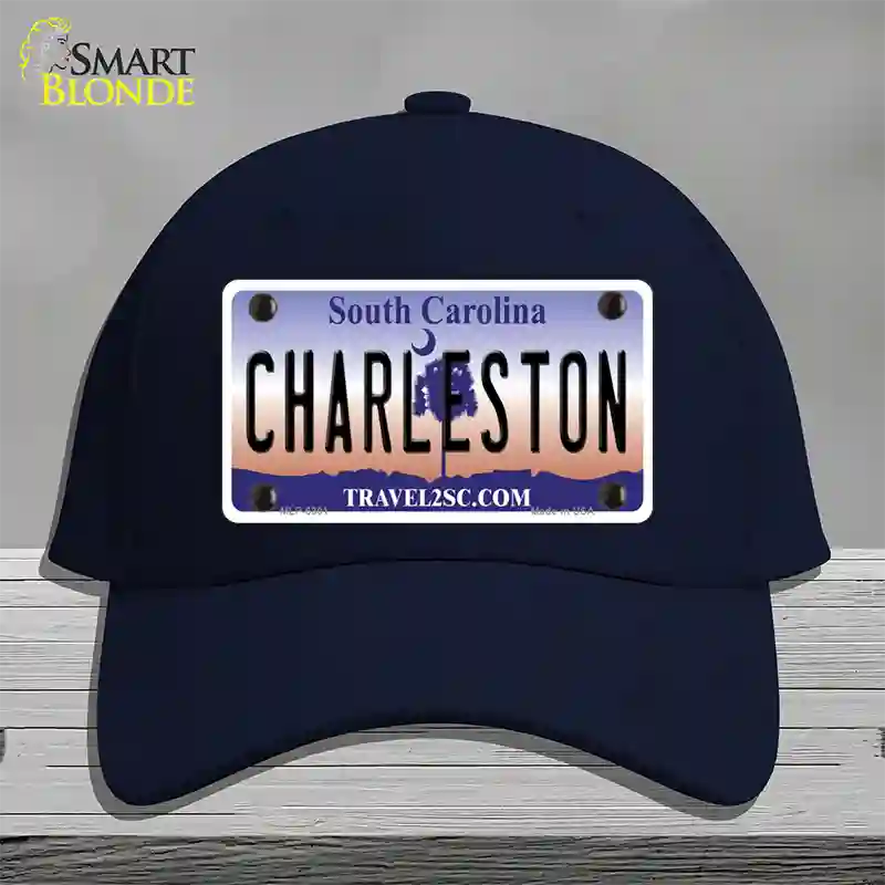 Charleston South Carolina Novelty License Plate Hat Cotton / Navy