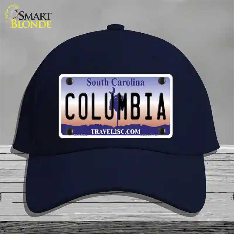 Columbia South Carolina Novelty License Plate Hat Cotton / Navy