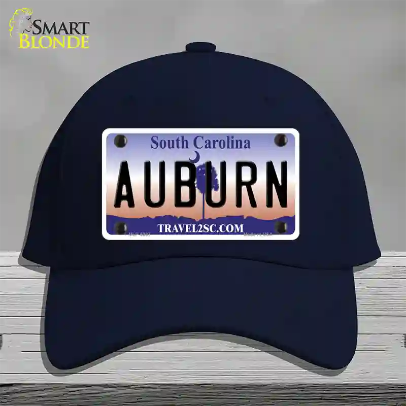 Auburn South Carolina Novelty License Plate Hat Cotton / Navy