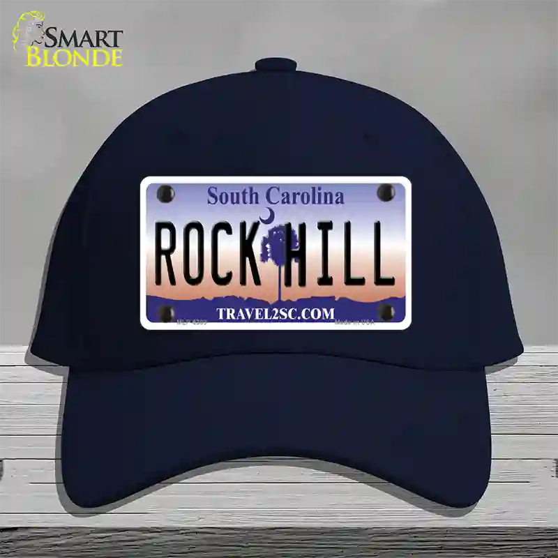 Rock Hill South Carolina Novelty License Plate Hat Cotton / Navy